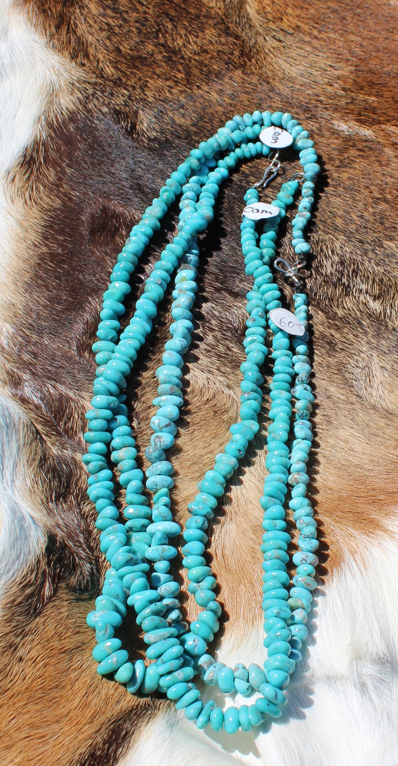Blue Campitos Turquois 19 inch Bead Necklace