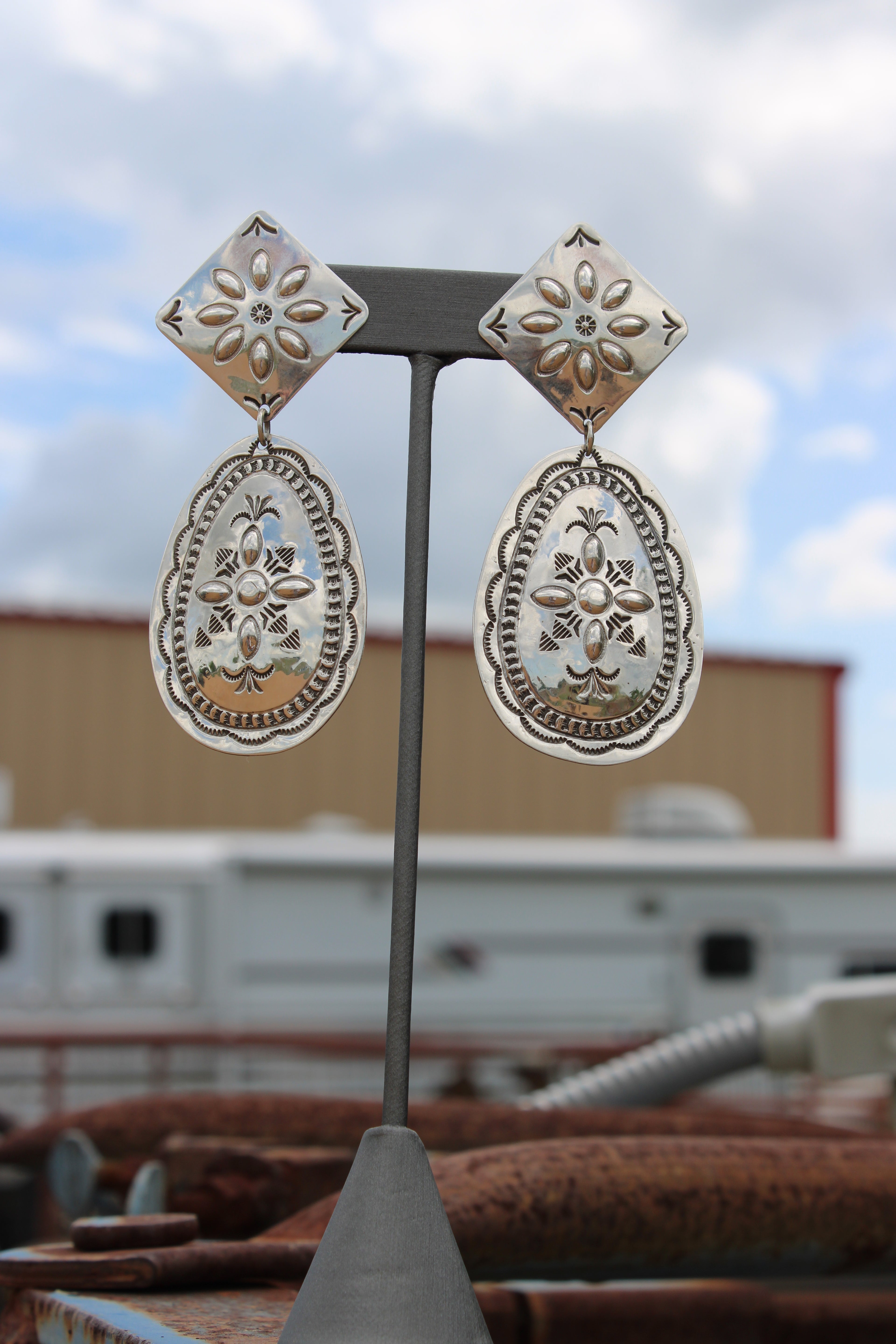 Sterling Silver Harris Joe post Earrings