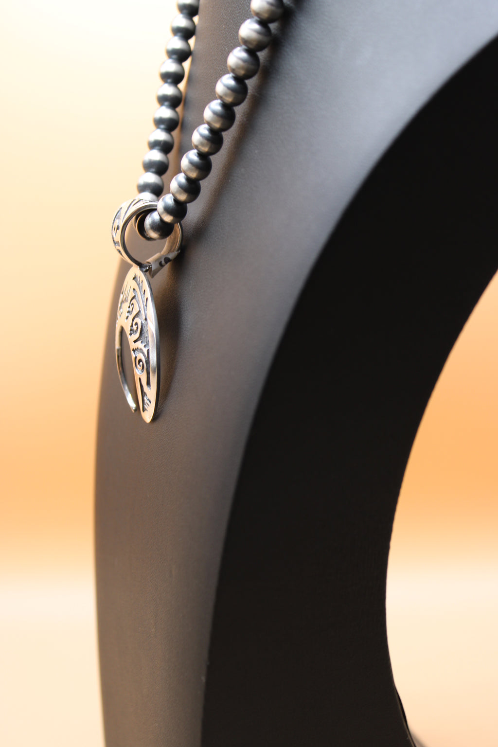 Gorgeous SS Navajo Made Naja Pendant stamped 1995 inc
